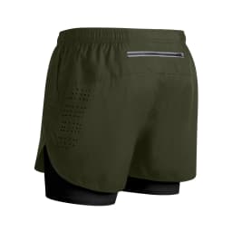Men's Running Shorts Quick-drying Fitness Black Double Layer Shorts Men New Sport Workout Training Bodybuilding Short Pants New