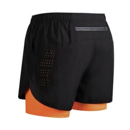 Men's Running Shorts Quick-drying Fitness Black Double Layer Shorts Men New Sport Workout Training Bodybuilding Short Pants New