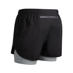 Men's Running Shorts Quick-drying Fitness Black Double Layer Shorts Men New Sport Workout Training Bodybuilding Short Pants New