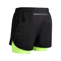 Men's Running Shorts Quick-drying Fitness Black Double Layer Shorts Men New Sport Workout Training Bodybuilding Short Pants New