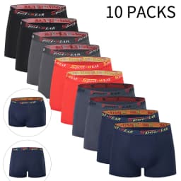 5/10 Piece Set Of Men's Seasonal Fashionable Underwear Flat Corner Pants Comfortable Plus Size Color MEN Elastic Waist Shorts