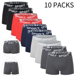5/10 Piece Set Of Men's Seasonal Fashionable Underwear Flat Corner Pants Comfortable Plus Size Color MEN Elastic Waist Shorts