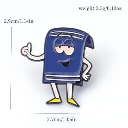 3pcs/set Comedy Anime Magic Towel Toweliie Enamel Pins I Have No Idea What's Going On Brooches Backpack Lapel Badge Gift