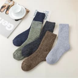 1/3 Pairs Autumn Winter Thick Towel Men's Socks Man's Outdoor Sports Long Socks Cold Resistant Frost Proof Snow Socks For Gift