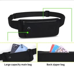 Running Waist Bag Sports Belt Pouch Mobile Phone Bag Men Women Waist Pack Lightweight Gym Sports Bag Waist Pack Adjustable Strap