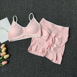 Peach Buttock Yoga Suit Women Gym Seamless Suspender Gathering Bra High Waist Hip Lifting Belly Tightening Shorts Fitness Set