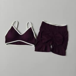 Peach Buttock Yoga Suit Women Gym Seamless Suspender Gathering Bra High Waist Hip Lifting Belly Tightening Shorts Fitness Set