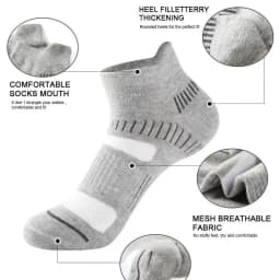 5 Pairs Men Spring Summe Autumn Cotton Sports Socks Mesh Breathable Running Basketball Cycling Male Short Socks Set For Men