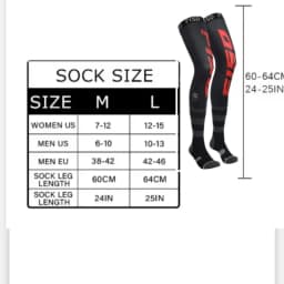 Motorcycle Compression Knee Brace, Enduro Sock, Motocross Knee Socks, ATV MX Knee Protection, Motorcycle Sports Sock, 202