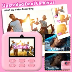 Children Digital Camera Photography Instant Camera 1080P HD Dual Lens Kids Video Recorder Toys for Girls Boys Best Birthday Gift