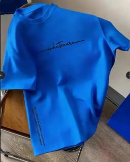 Spring and Summer  Casual Sports Loose Cotton T-shirt  Men's and Women's Simple Letter-Printed Round-neck Short-sleeved Top