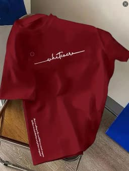 Spring and Summer  Casual Sports Loose Cotton T-shirt  Men's and Women's Simple Letter-Printed Round-neck Short-sleeved Top