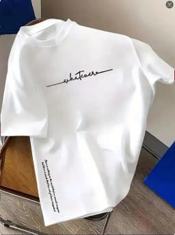 Spring and Summer  Casual Sports Loose Cotton T-shirt  Men's and Women's Simple Letter-Printed Round-neck Short-sleeved Top