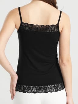 Lace Camisole for Women, Solid Color Casual Vest with Lace Splicing, Can Be Worn Inside or Outside