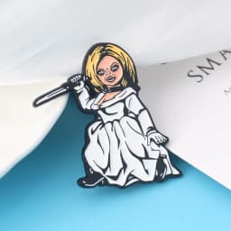 3Pcs/Set Horror Movie Cartoon Character Enamel Brooch Funny Metal Badge Lapel Pin Cosplay Jewelry Accessories Gift For Friends