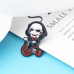 3Pcs/Set Horror Movie Cartoon Character Enamel Brooch Funny Metal Badge Lapel Pin Cosplay Jewelry Accessories Gift For Friends