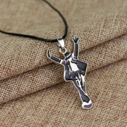 Artist Singer Michael Jackson BAD Necklace Rock Roll Everlasting Classic MJ Pendant Hot Charm Punk Jewelry Men Women Gift