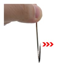 50Pcs Double back spines barb Crooked mouth fishhook Long handle band High carbon steel Hook flat Tide hook