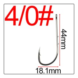 50Pcs Double back spines barb Crooked mouth fishhook Long handle band High carbon steel Hook flat Tide hook