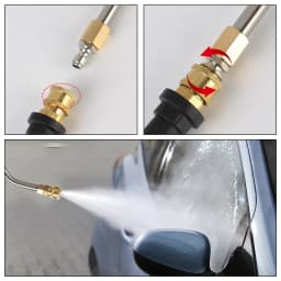 Gutter Cleaning Tool Pressure Washer - Extension Wands, Roof Cleaner Lance Nozzle - 4000 Psi 5 Tips, for Karcher K Series