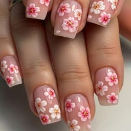 24Pcs Brown Long Coffin False Nails Glitter Ballet Wearable with French Design Fake nails Full Press on Nail Ins Nail Tips Art