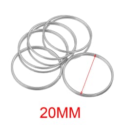 10pcs Stainless Steel 30-60mm Large Circle Ring Gold Plated Charm Bezel Earrings Making Supplies Conectors for Jewelry Wholesale