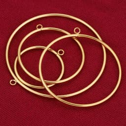 10pcs Stainless Steel 30-60mm Large Circle Ring Gold Plated Charm Bezel Earrings Making Supplies Conectors for Jewelry Wholesale
