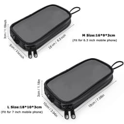 Universal Motorcycle Fuel Tank Bag Magnetic Fuel Tank Transparent Bag Mobile Phone Seat Bag Cell Phone Holder Pouch Waterproof