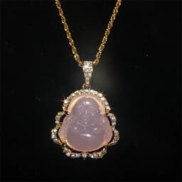 Obsidian Buddha Head Lucky Amulet Pendant Tathagata Buddha Blessing Necklace Religious Buddhist Jewelry Men and Women Gifts