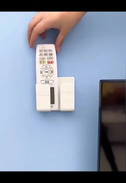 4/2/1Pcs Multifunction Punch Free Wall Mounted Storage Box Organizer TV Remote Control Mounted Mobile Phone Plug Charging Holder