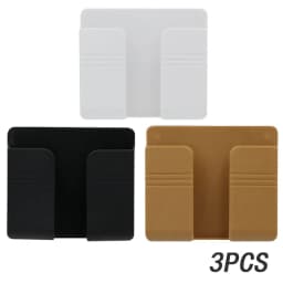 4/2/1Pcs Multifunction Punch Free Wall Mounted Storage Box Organizer TV Remote Control Mounted Mobile Phone Plug Charging Holder