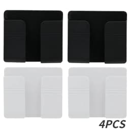 4/2/1Pcs Multifunction Punch Free Wall Mounted Storage Box Organizer TV Remote Control Mounted Mobile Phone Plug Charging Holder