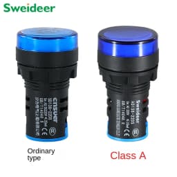 LED Indicator Light 12v 24v 220v 380v Red Green Yellow Blue Signal Light 16mm 22mm Signal Lamp