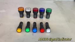 LED Indicator Light 12v 24v 220v 380v Red Green Yellow Blue Signal Light 16mm 22mm Signal Lamp