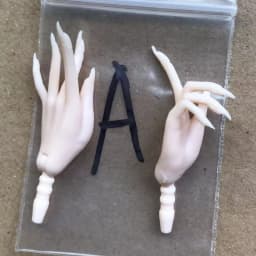 Universal 1/6 Doll Hands DIY Doll Decors Fashion Gesture Doll Hands Feet Accessories White Beige Color Doll Parts Girl Gifts Toy