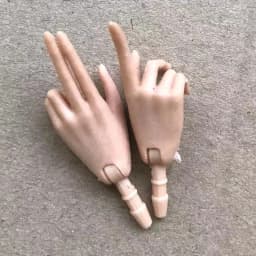 Universal 1/6 Doll Hands DIY Doll Decors Fashion Gesture Doll Hands Feet Accessories White Beige Color Doll Parts Girl Gifts Toy