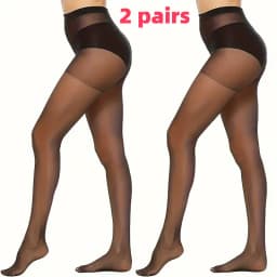 2/5/8/10 Pairs Women's Slim Fit Anti Hook Silk Pantyhose High Elasticity Breathable Ultra-Thin Bottom Socks Leggings