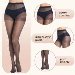 2/5/8/10 Pairs Women's Slim Fit Anti Hook Silk Pantyhose High Elasticity Breathable Ultra-Thin Bottom Socks Leggings