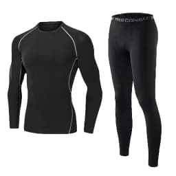 Men's thin, tight-fitting running suit for spring and summer 2026, quick-dry, breathable, long-sleeved fitness sportswear