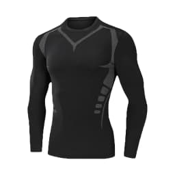 Men's thin, tight-fitting running suit for spring and summer 2026, quick-dry, breathable, long-sleeved fitness sportswear