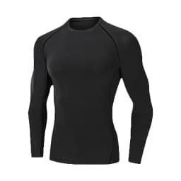 Men's thin, tight-fitting running suit for spring and summer 2026, quick-dry, breathable, long-sleeved fitness sportswear