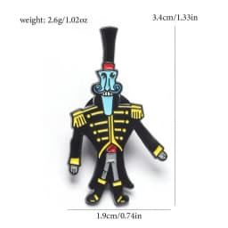 7Pcs/set Horror Animated Films Coraline Doll Badge Metal Brooch Backpack Badge Halloween Accessory Gifts for Friends