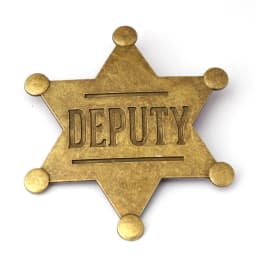 Western Adult Sheriff Badges Costume Star Shaped Metal Pin Brooches Carnival Party Gifts Cowboy Honor School Toy