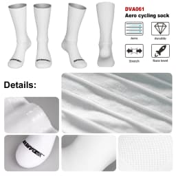 DAREVIE Sport Socks Aero High Speed Quick Dry Non Slip Outdoors Man Socks Moisture Wicking Reduce Wind Resistance Woman Socks