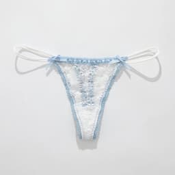 Lace Bow Panties Sexy Female Lingerie Daily Home Wear Solid Thongs Underwear Women Low Waist Panties Breathable Трусы Женские