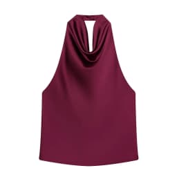 MUJER Satin Halter Tops for Women off Shoulder Backless Tops Woman 2026 Sexy Strapless Women's Tops Camisole Beach Top Female