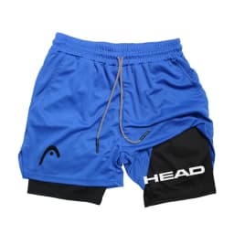 Anime Berserk Head Running Shorts Men Fitness Gym Training 2 in 1 Sports Quick Dry Workout Jogging Double Deck Summer