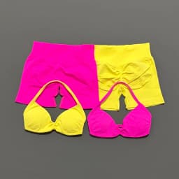 HISTELLO Sports Set 2 Piece Women Strappy Gym Yoga Bra Workout Scrunch Shorts Fitness Sports Suit Clothes Seamless Yoga Set