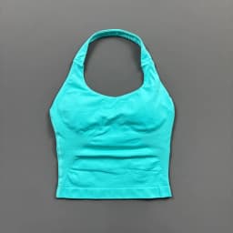 Sports Gym Halter Top Woman Seamless Yoga Tank Removable Chest Pad Push-up Sports Vest Fitness Workout Running Tops