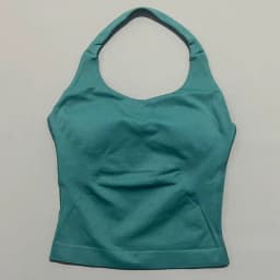 Sports Gym Halter Top Woman Seamless Yoga Tank Removable Chest Pad Push-up Sports Vest Fitness Workout Running Tops